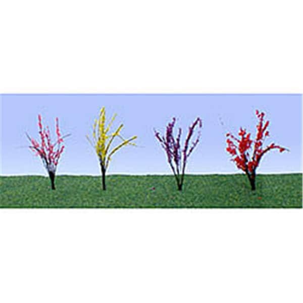 Jtt Scenery HO Scale Flower Bushes Assorted Color, PK40 JTT95545 - main